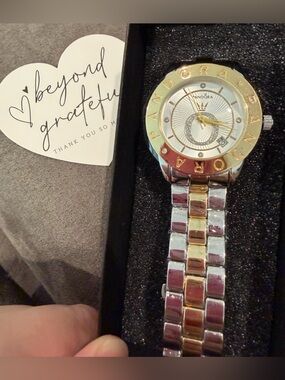 Pandora Two-Tone Silver and Gold Pandora Bracelet Watch